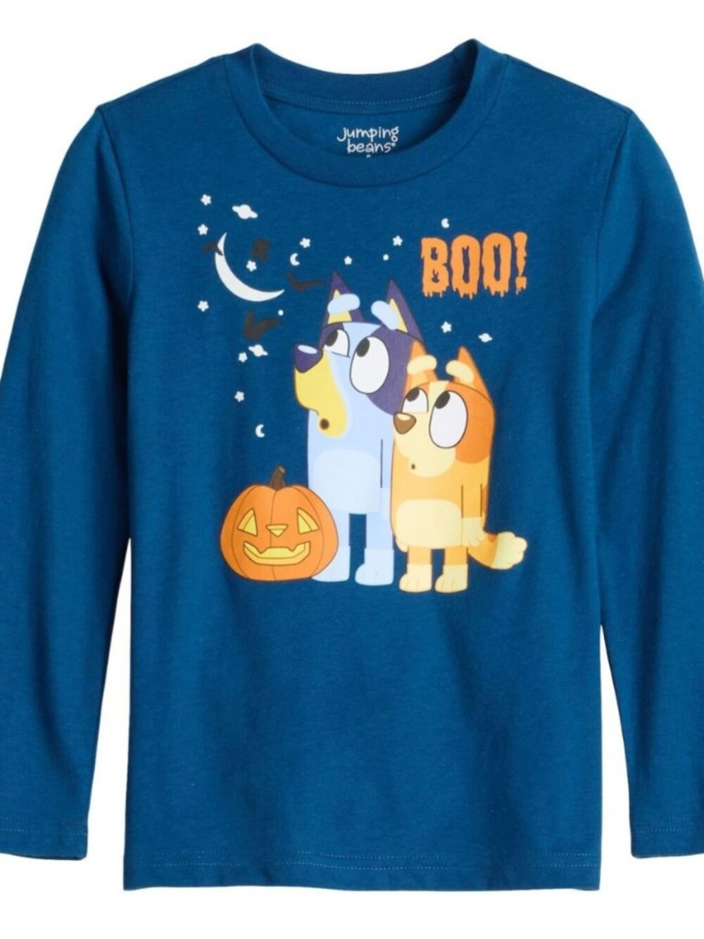 Boy's Bluey Halloween Long Sleeve T-Shirt Size 4 NWT by Jumping Beans